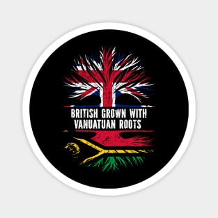 British Grown with Vanuatuan Roots UK Flag England Britain Union Jack Magnet